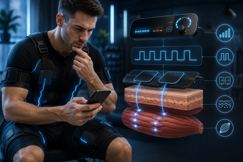 EMS amplitude vs intensity