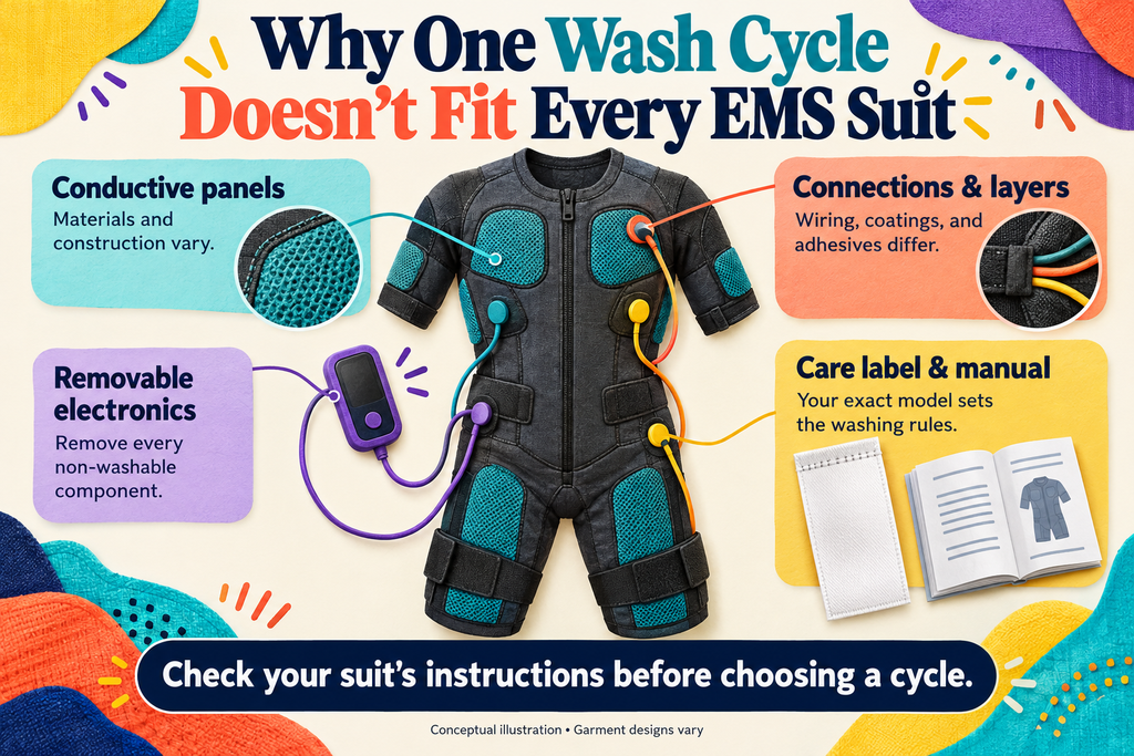 Can you machine wash an EMS suit?