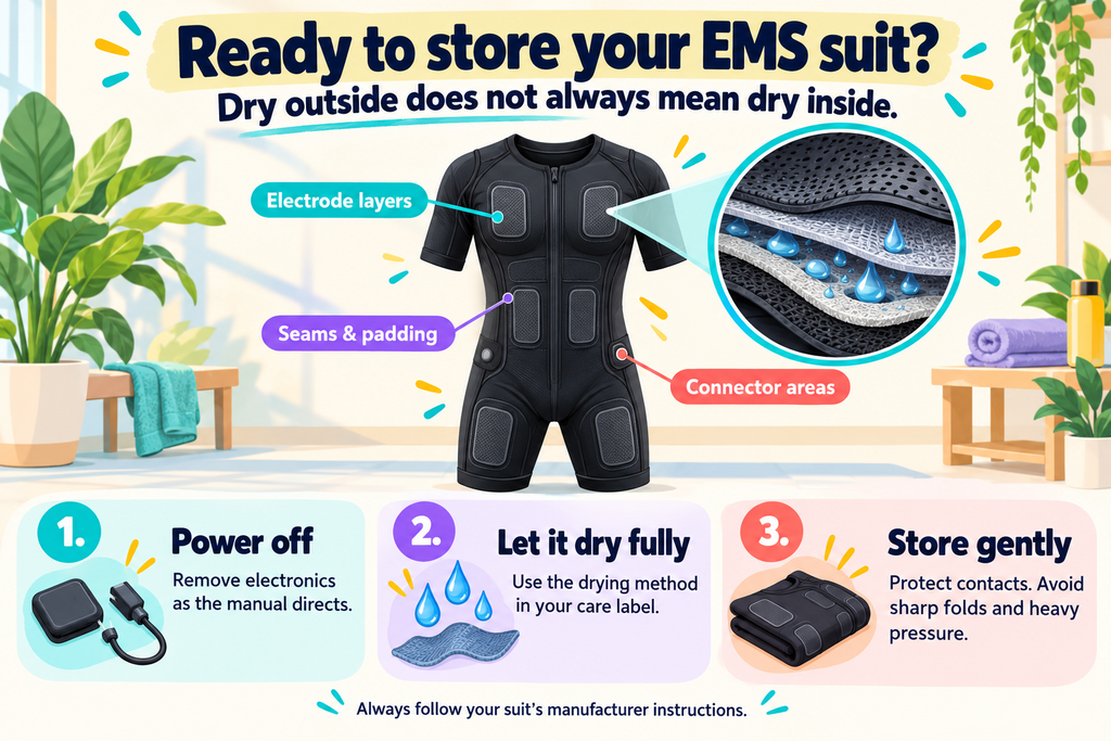 how to store an EMS suit