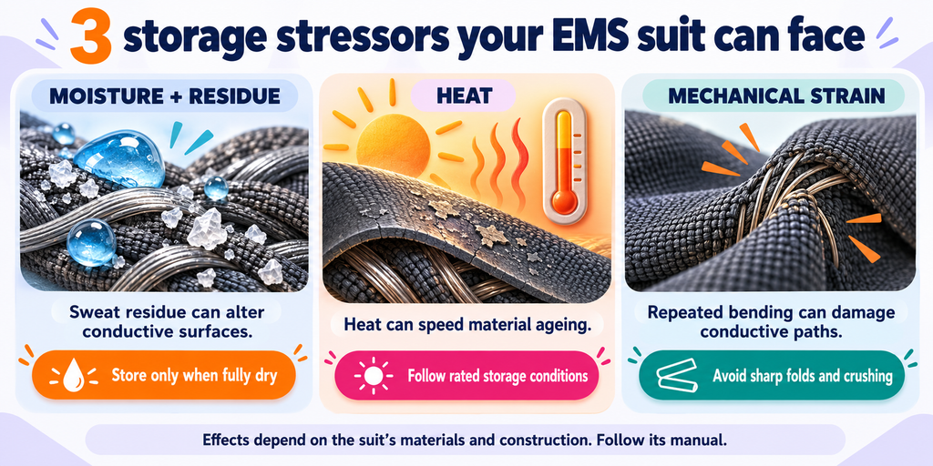 how to store an EMS suit