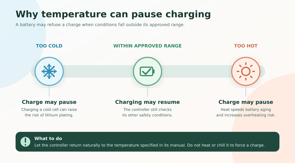 EMS controller not charging